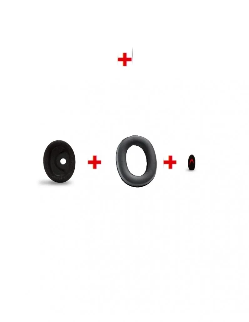 PROTOS BT-Com Hygiene Kit Muff Set (Single & Boom Mic Pad)