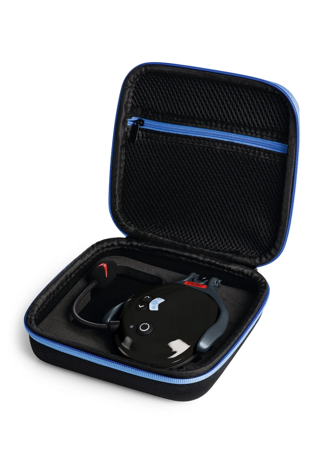PROTOS BT-Com Bluetooth Radio 4-Way in Black, shown in a carry case