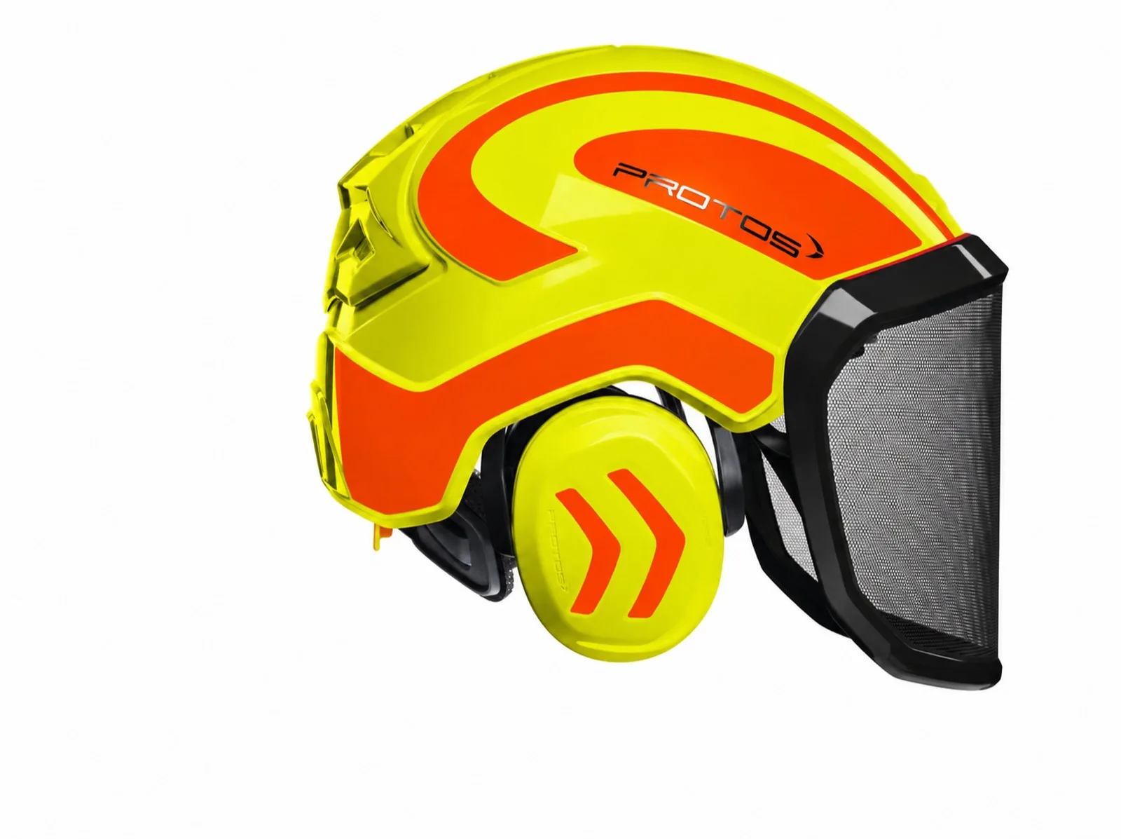 PROTOS Forest Safety Helmet in Neon Yellow/Orange