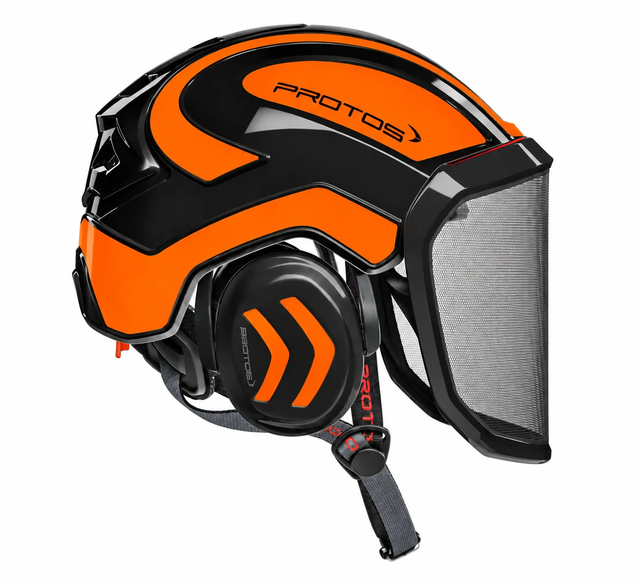 PROTOS Arborist Safety Helmet in Black/Orange