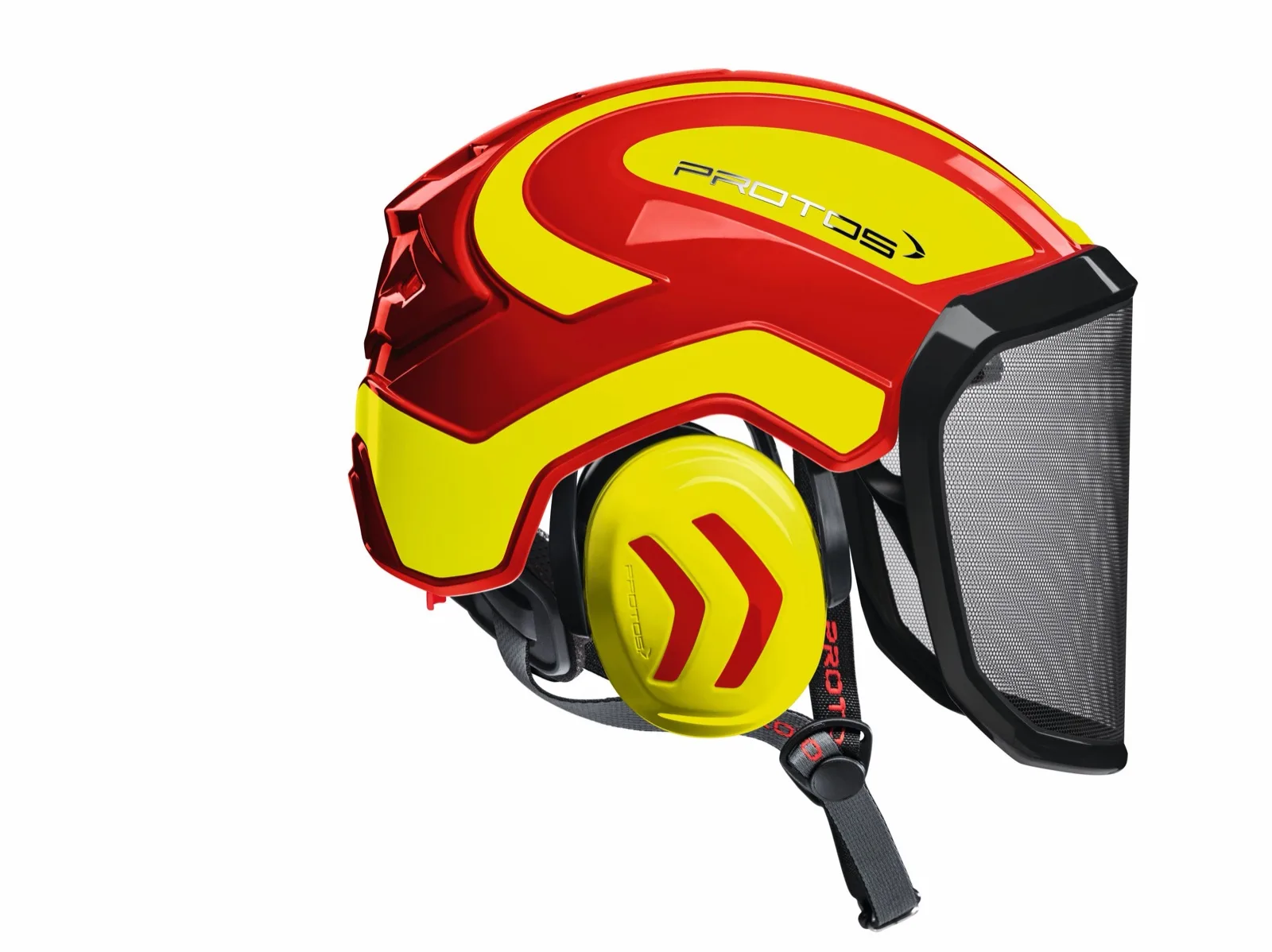 PROTOS Arborist Safety Helmet in Red/Yellow