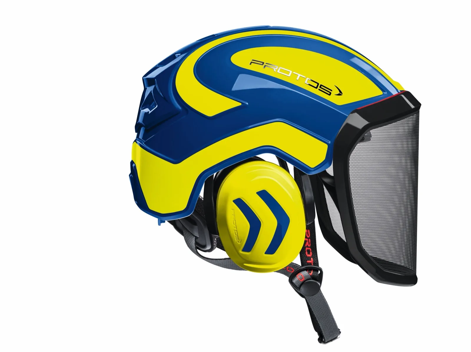 PROTOS Arborist Safety Helmet in Blue/Yellow