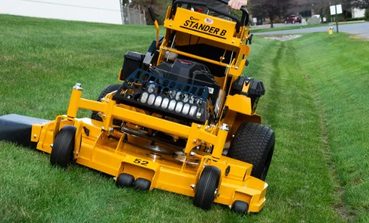 Wright Stander B mower cutting a lawn